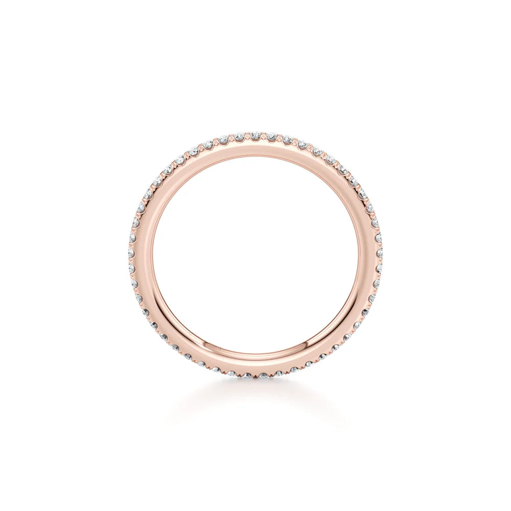 Demi Eternity Band – Full Pavé – Single Row