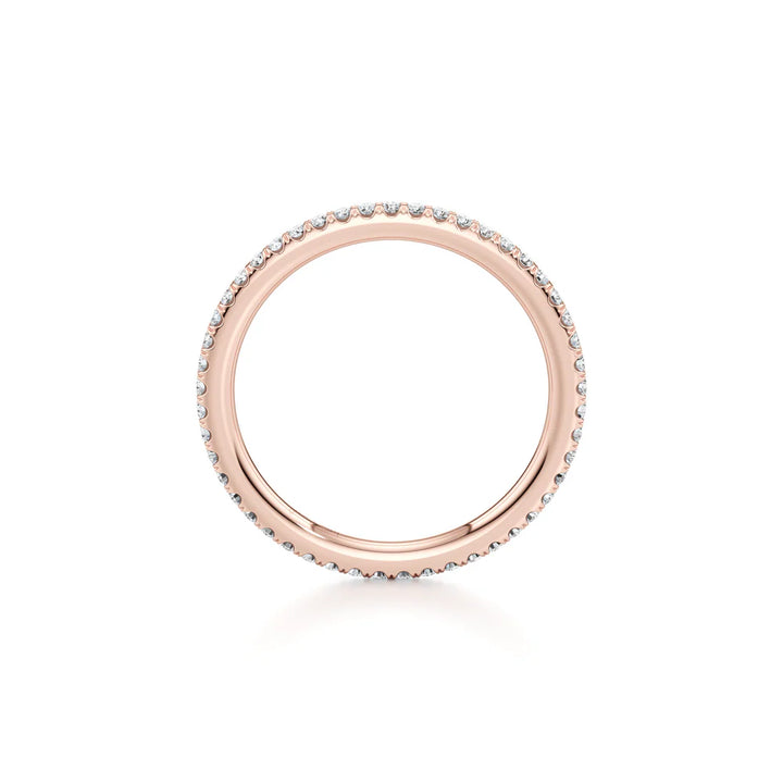 Demi Eternity Band – Full Pavé – Single Row
