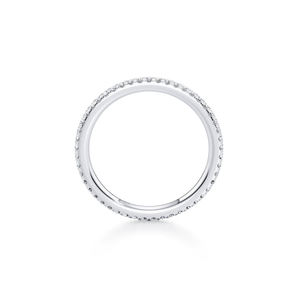 Demi Eternity Band – Full Pavé – Single Row