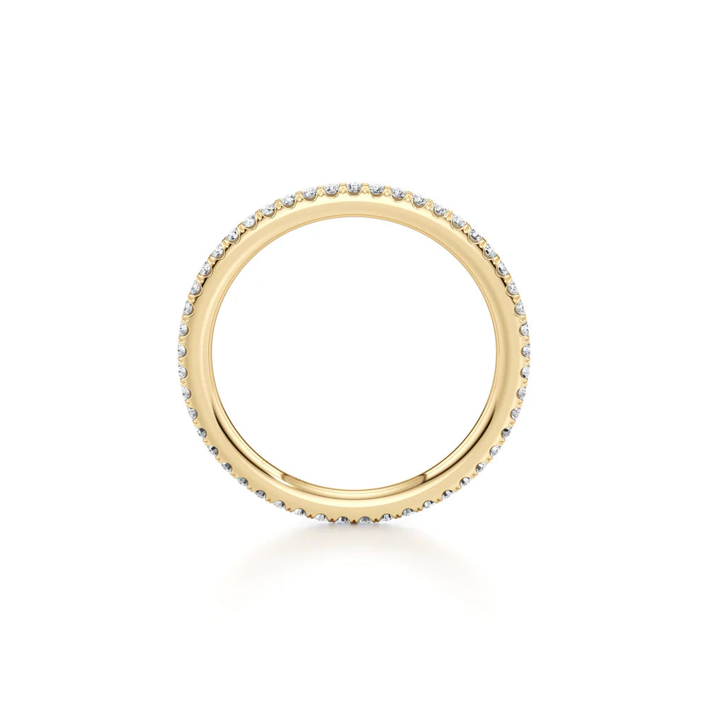 Demi Eternity Band – Full Pavé – Single Row