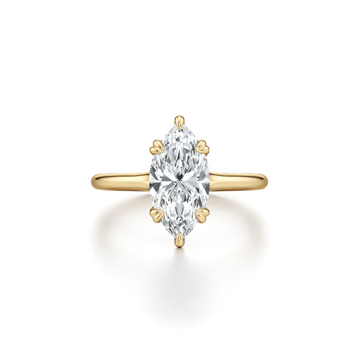 Vesper Marquise Cut Plain High-Polish Band