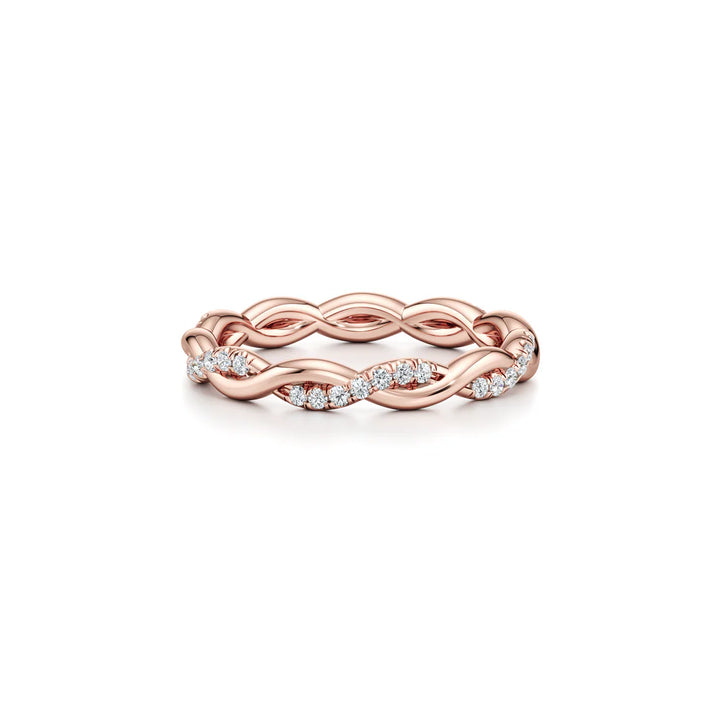 Laurel Wedding Band – Twisted Two-Strand