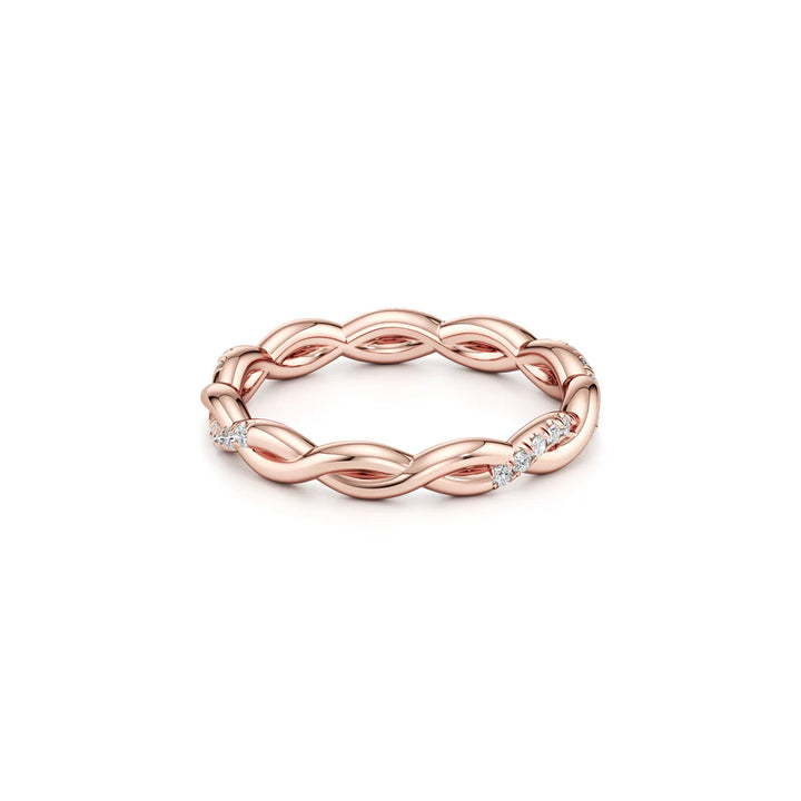 Laurel Wedding Band – Twisted Two-Strand