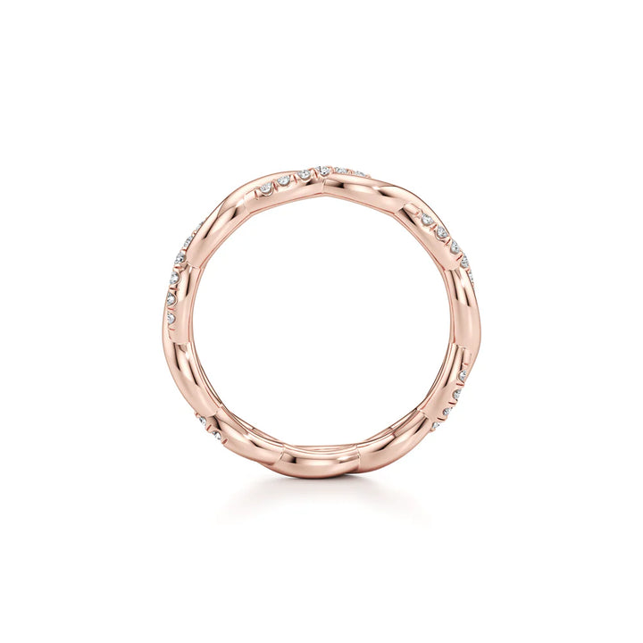 Laurel Wedding Band – Twisted Two-Strand