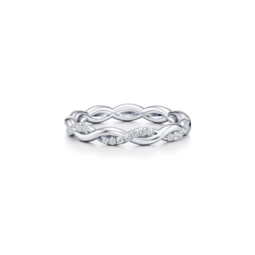 Laurel Wedding Band – Twisted Two-Strand