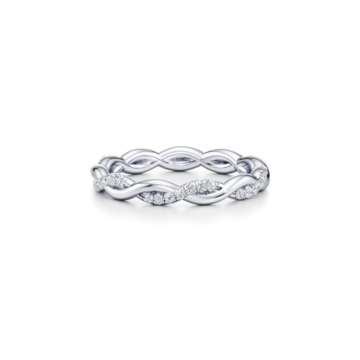 Laurel Wedding Band – Twisted Two-Strand