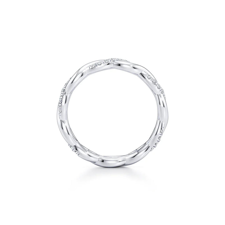 Laurel Wedding Band – Twisted Two-Strand