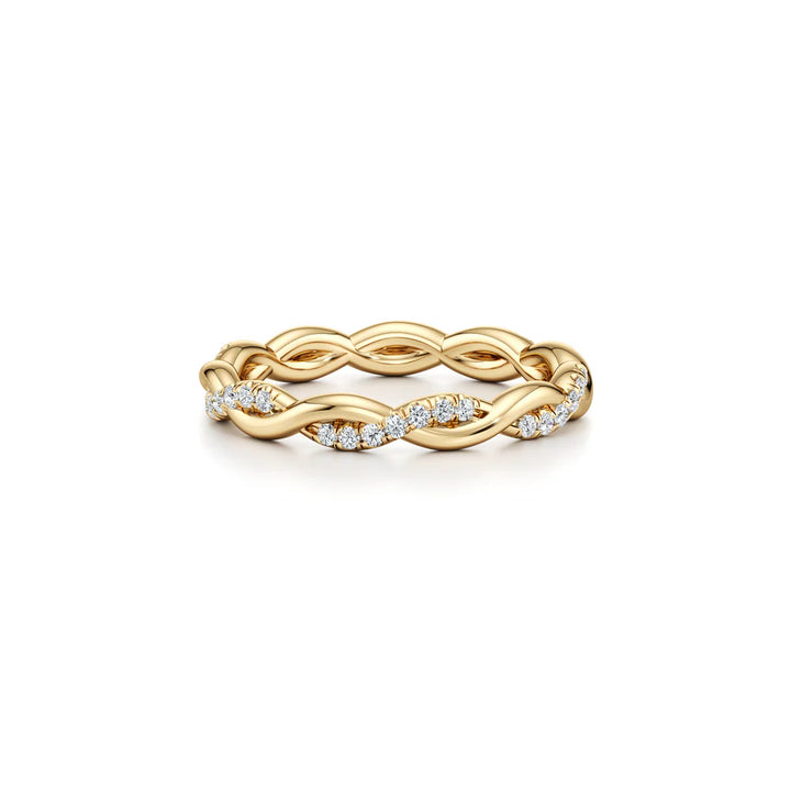 Laurel Wedding Band – Twisted Two-Strand