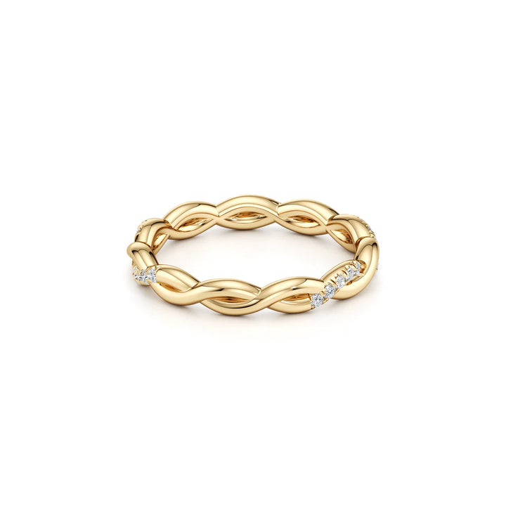Laurel Wedding Band – Twisted Two-Strand