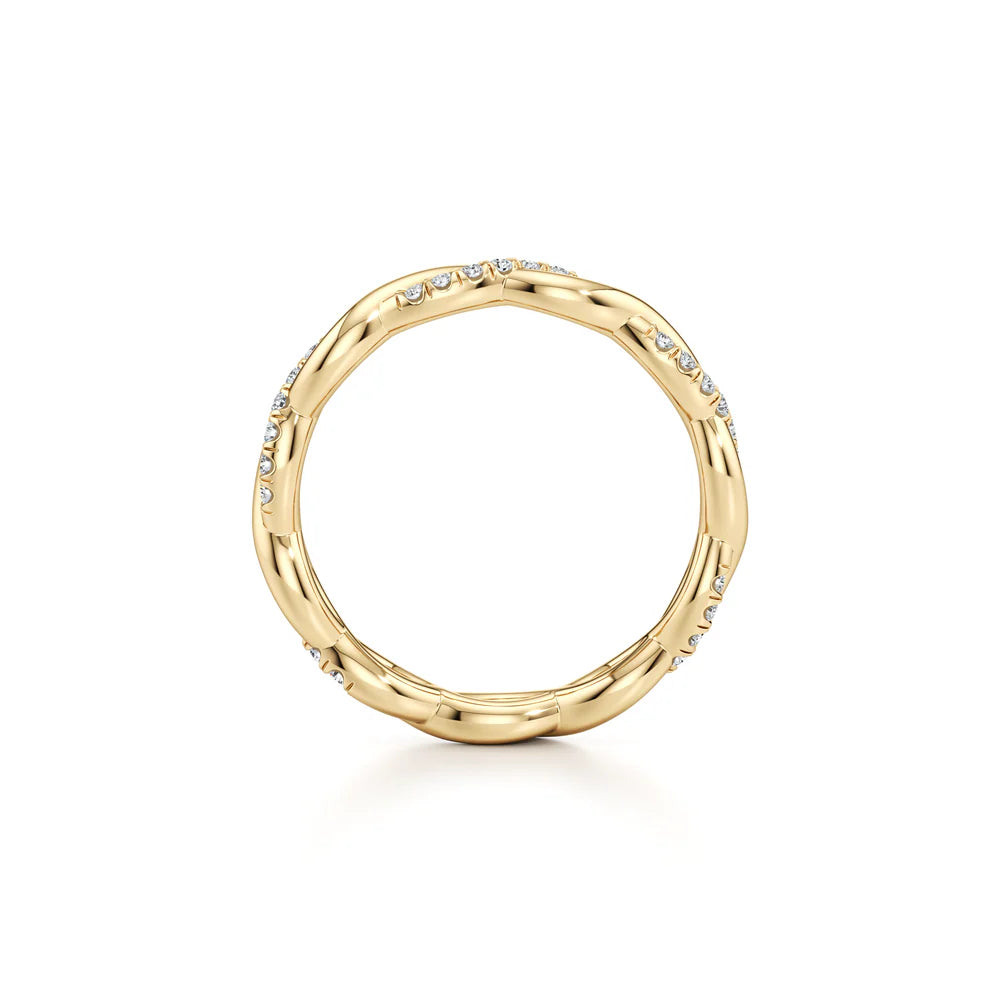 Laurel Wedding Band – Twisted Two-Strand