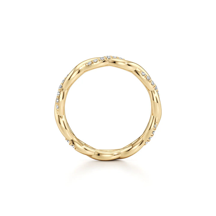 Laurel Wedding Band – Twisted Two-Strand