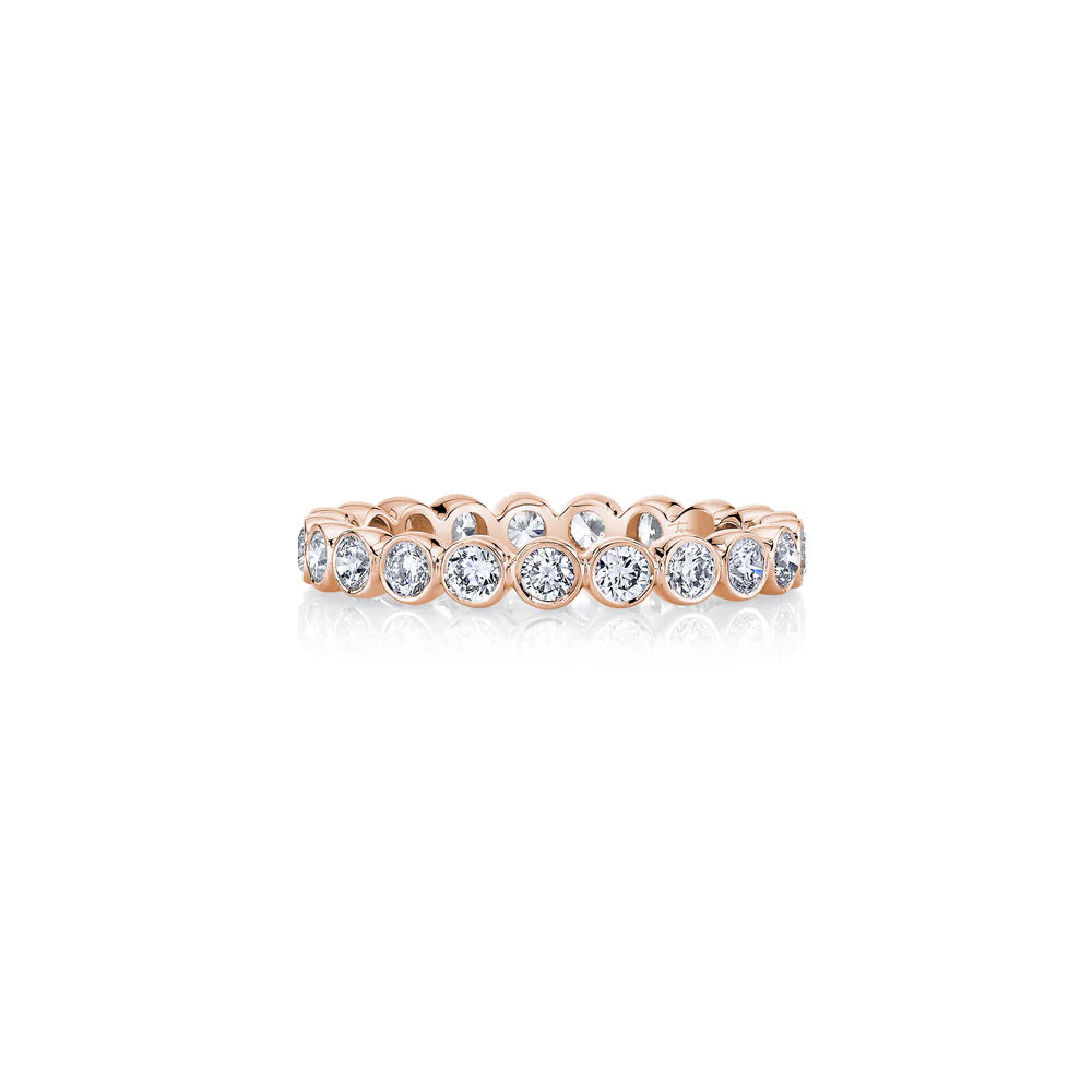 Lumen Eternity Band – Bezel-Set – Single Row
