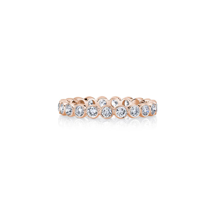 Lumen Eternity Band – Bezel-Set – Single Row