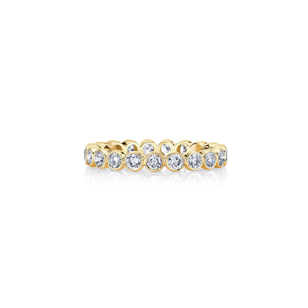 Lumen Eternity Band – Bezel-Set – Single Row