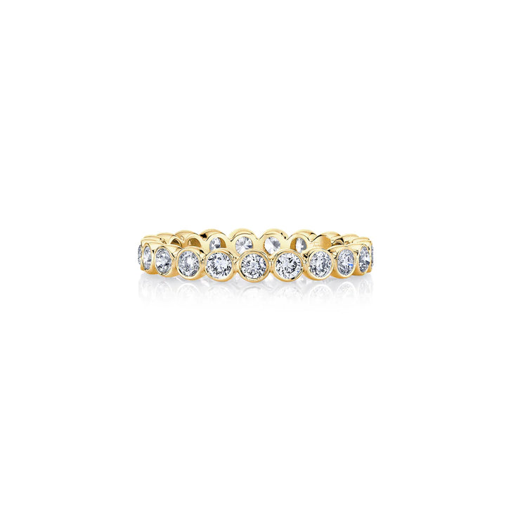 Lumen Eternity Band – Bezel-Set – Single Row