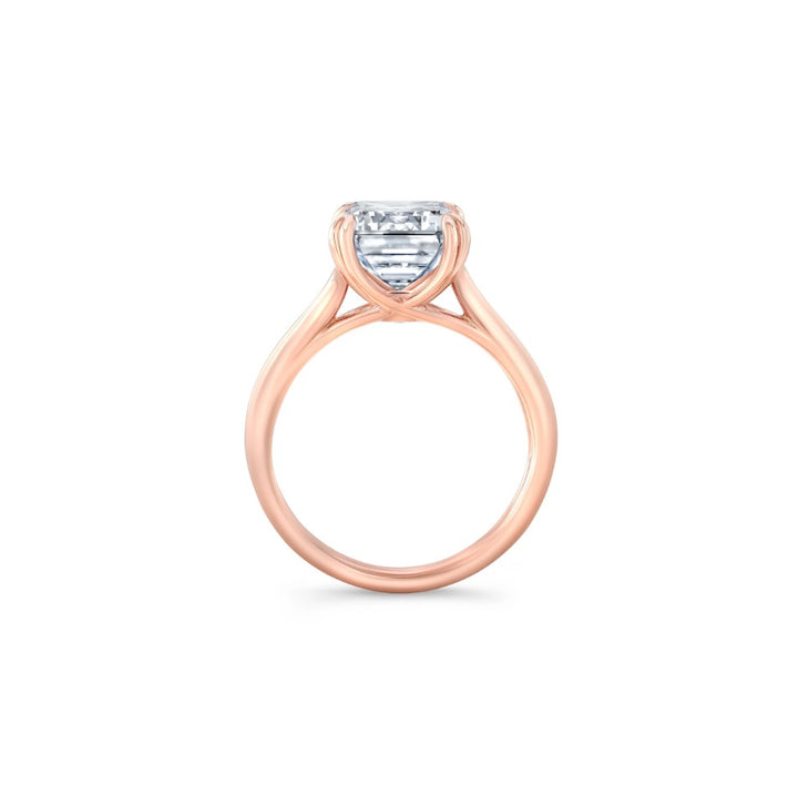 Vivienne Double Plain Band – Emerald Cut – Plain High-Polish Band