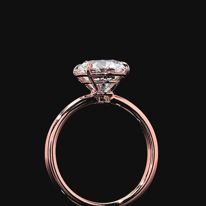 Celestine Solitaire Engagement Ring in 14K Rose Gold