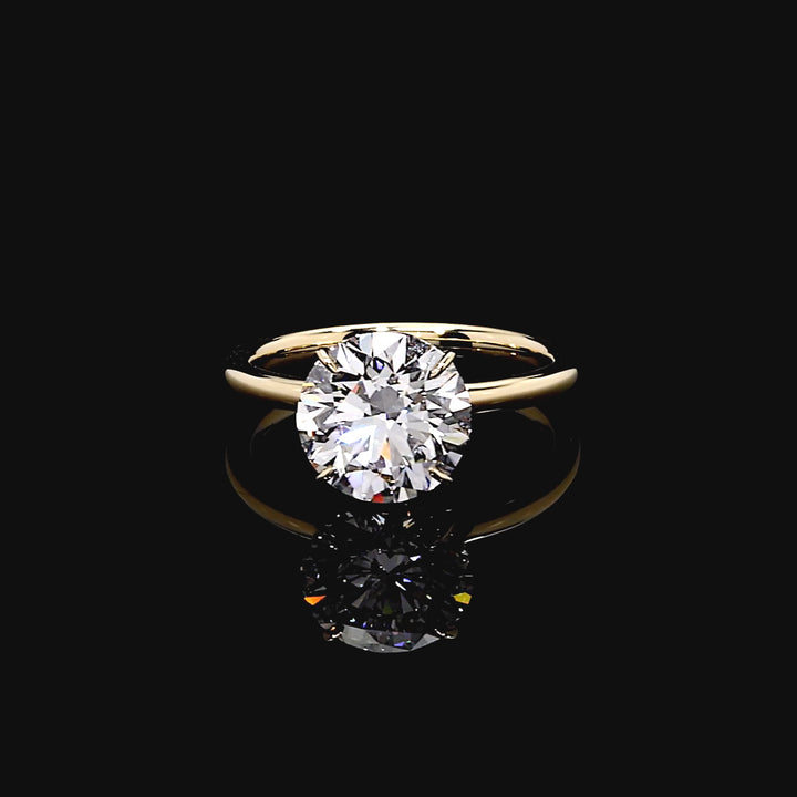 Celestine Solitaire Engagement Ring in 14K Yellow Gold