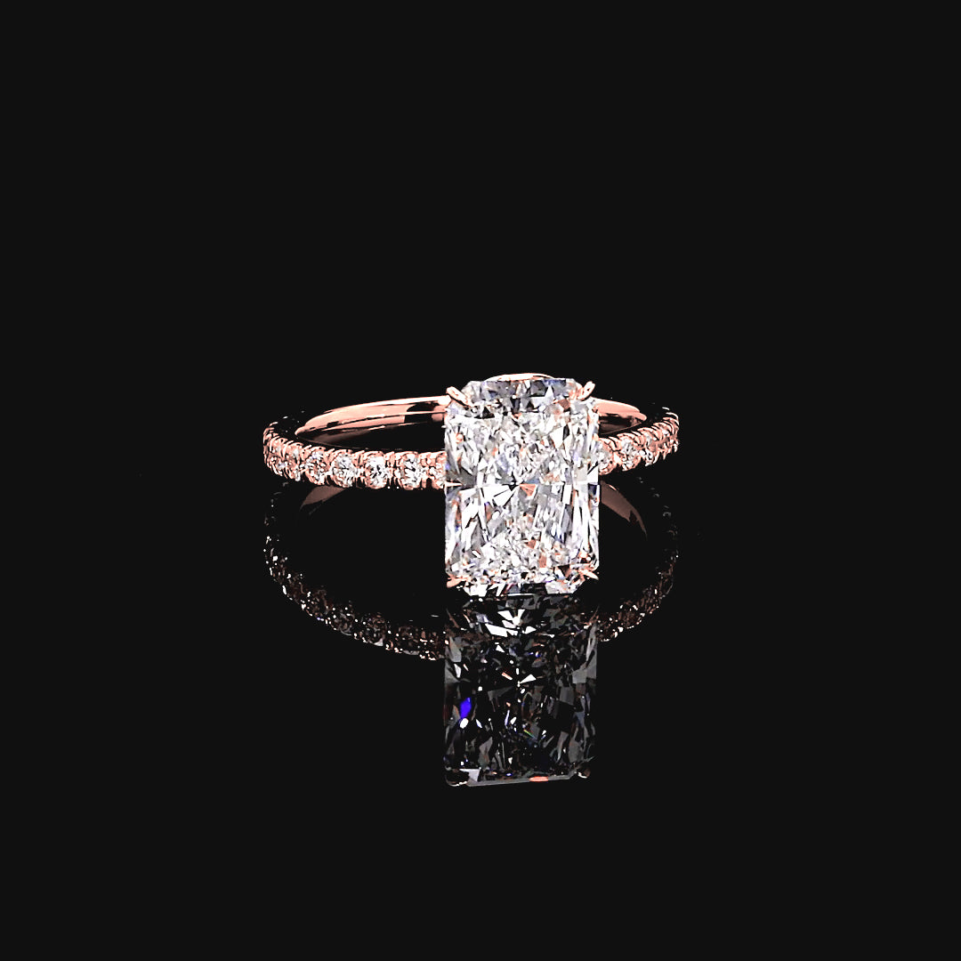 Esme Solitaire Engagement Ring in 14K Rose Gold