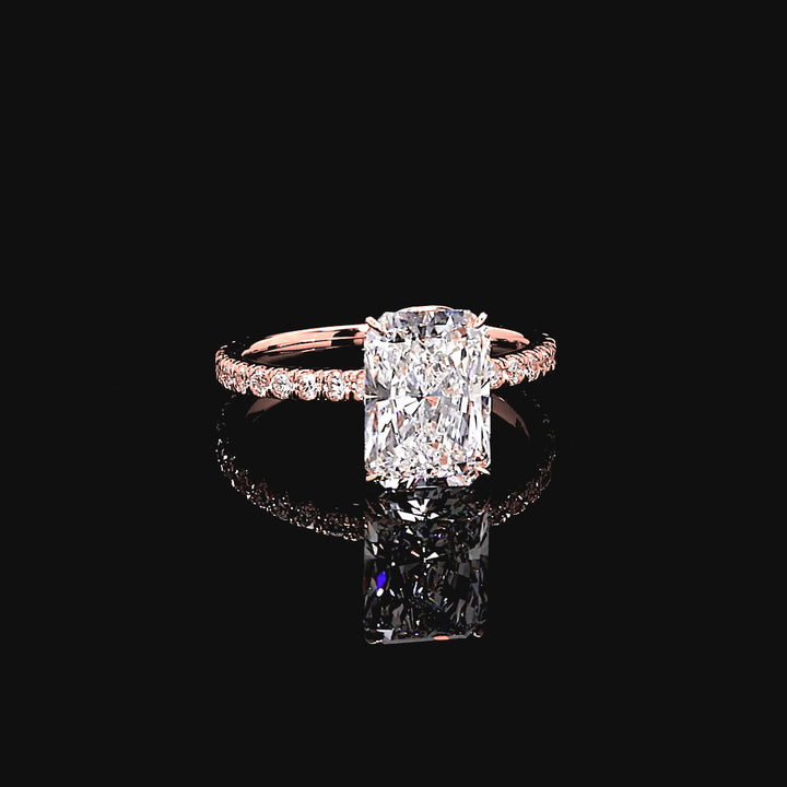 Esme Solitaire Engagement Ring in 14K Rose Gold