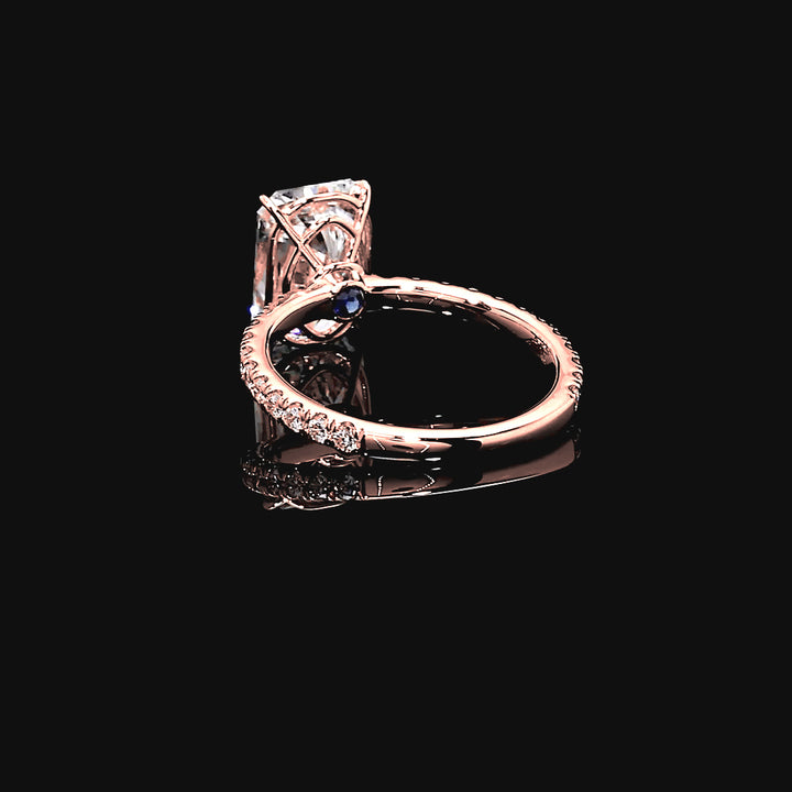 Esme Solitaire Engagement Ring in 14K Rose Gold