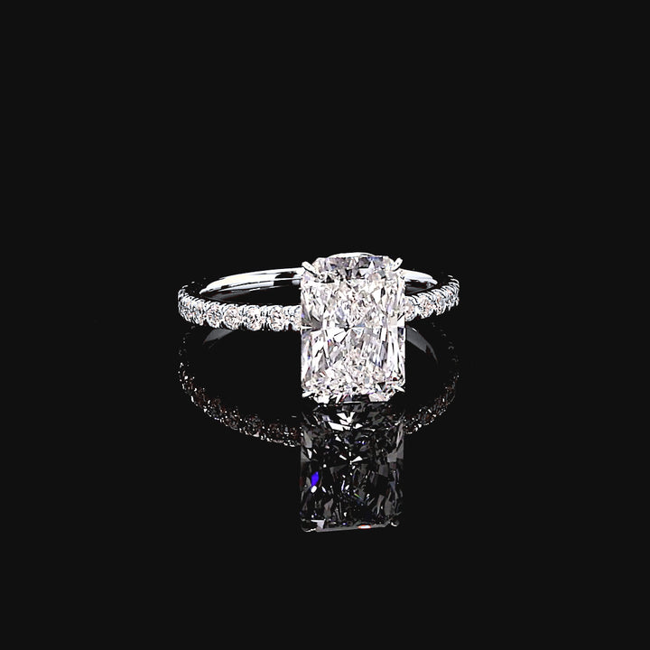 Esme Solitaire Engagement Ring in 14K White Gold