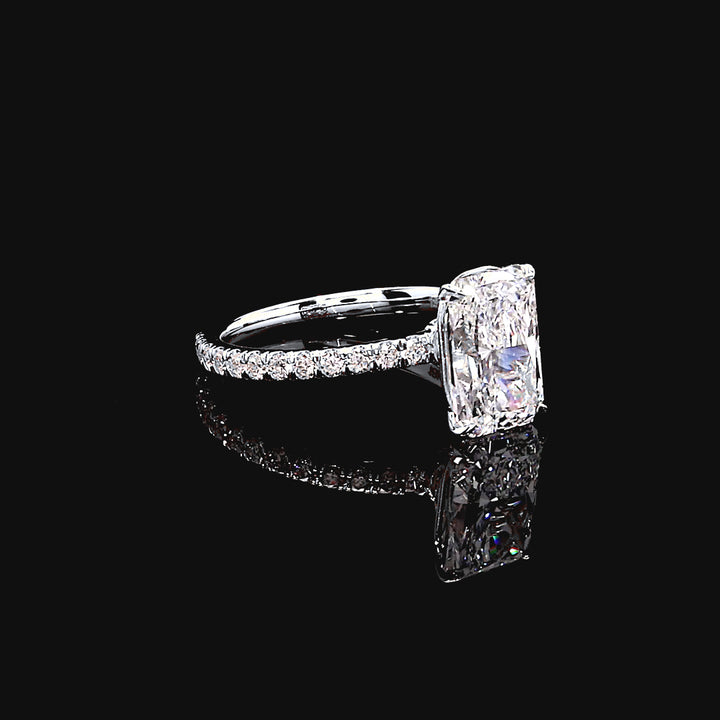 Esme Solitaire Engagement Ring in 14K White Gold