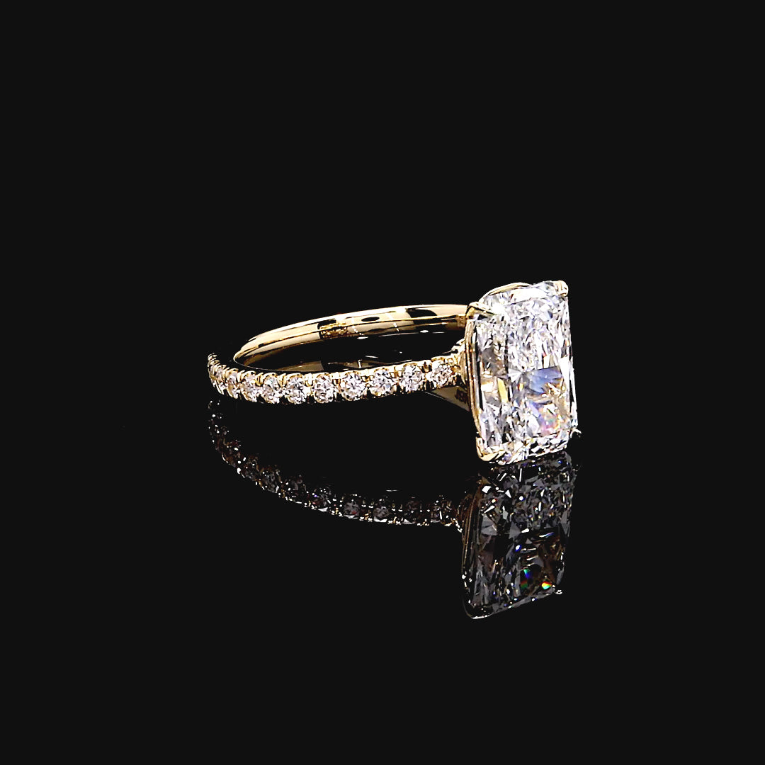 Esme Solitaire Engagement Ring in 14K Yellow Gold