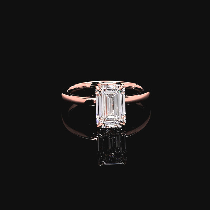 Isla Solitaire Engagement Ring in 14K Rose Gold
