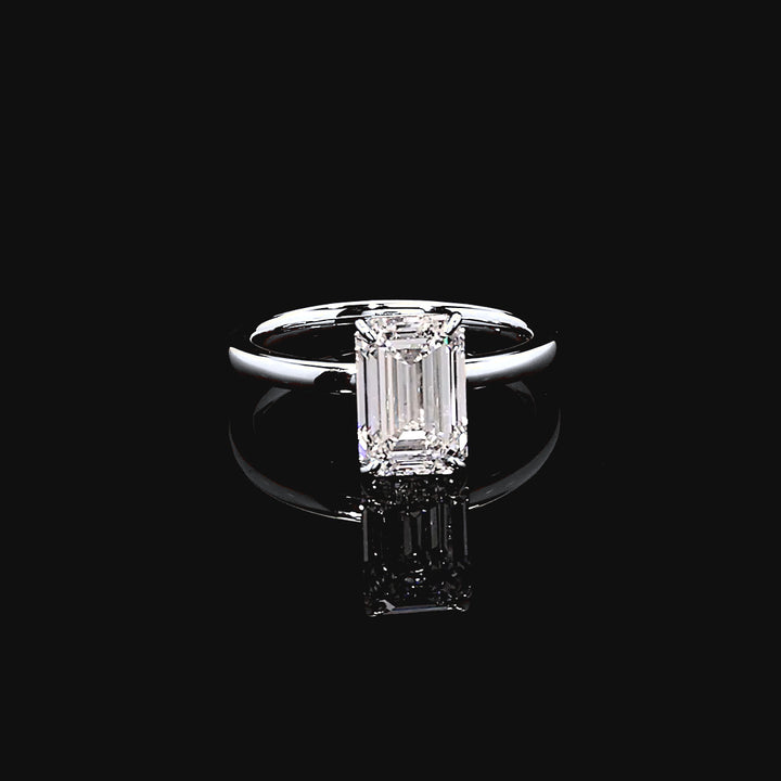 Isla Solitaire Engagement Ring in 14K White Gold