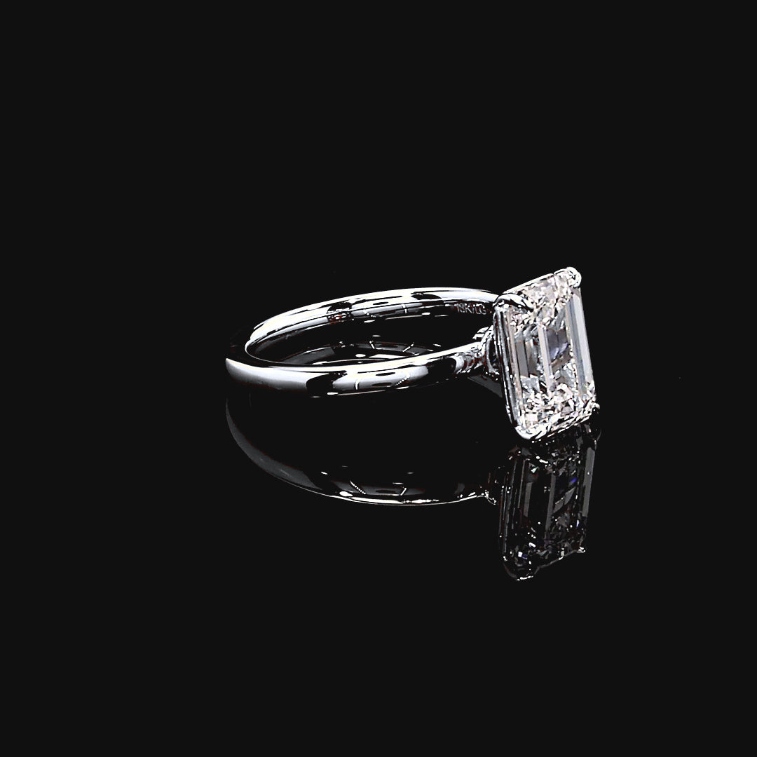 Isla Solitaire Engagement Ring in 14K White Gold