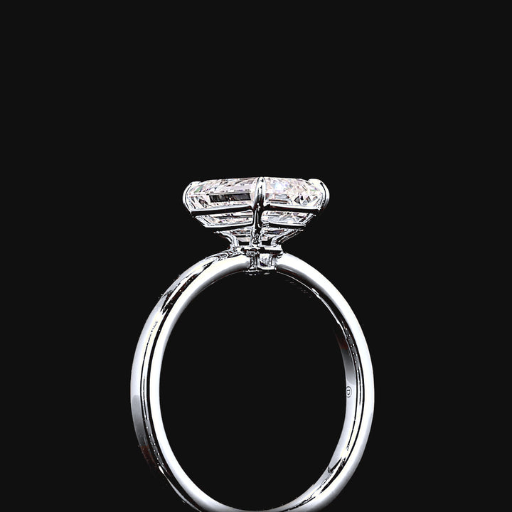 Isla Solitaire Engagement Ring in 14K White Gold