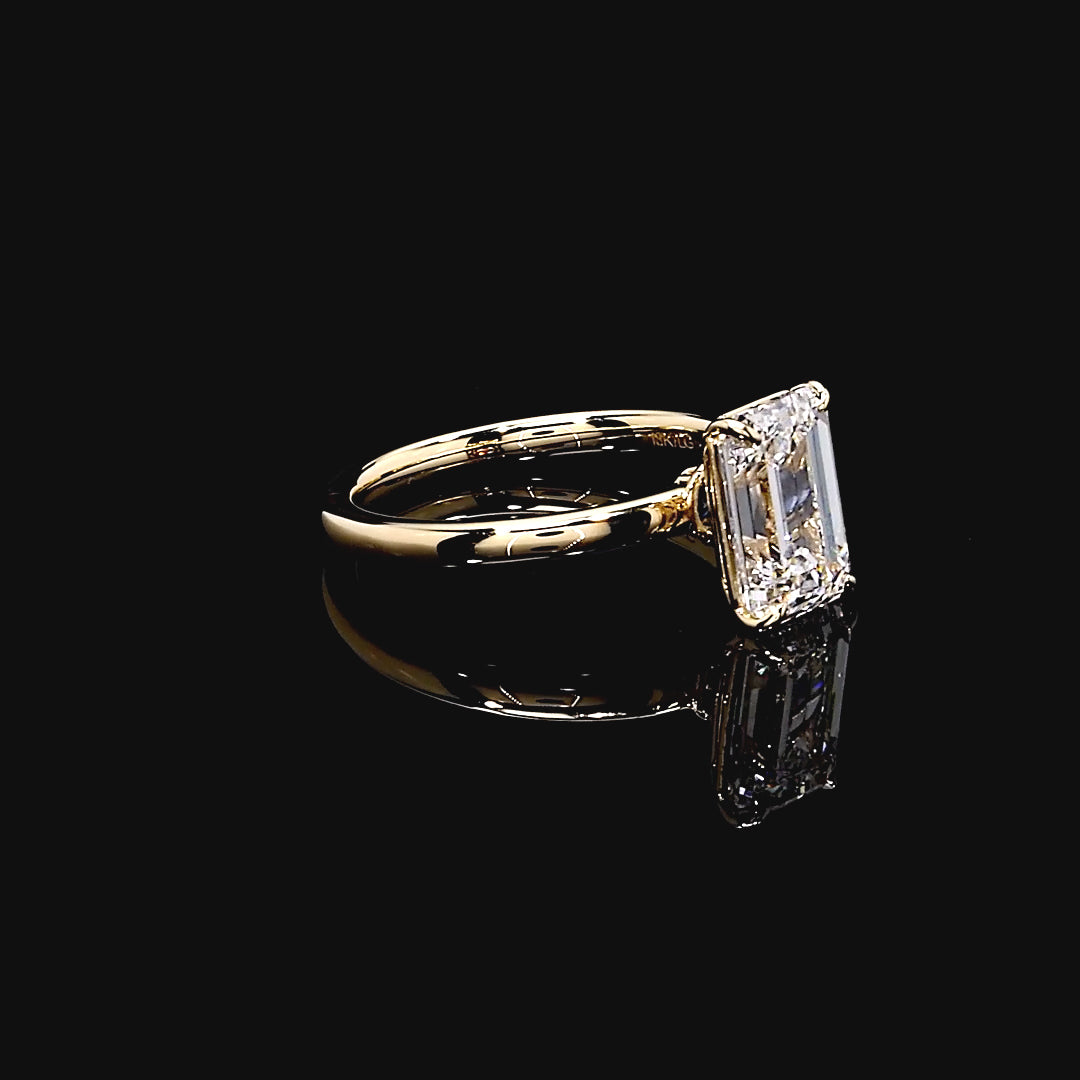 Isla Solitaire Engagement Ring in 14K Yellow Gold