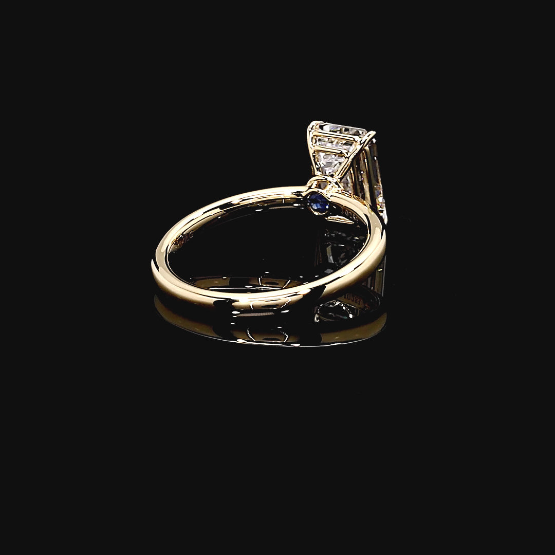 Isla Solitaire Engagement Ring in 14K Yellow Gold