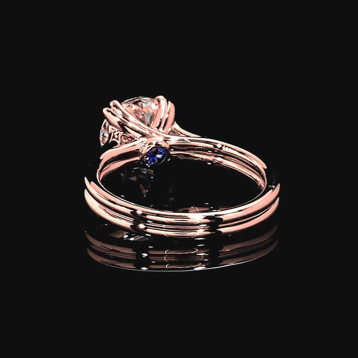 Margaux Solitaire Engagement Ring in 14K Rose Gold