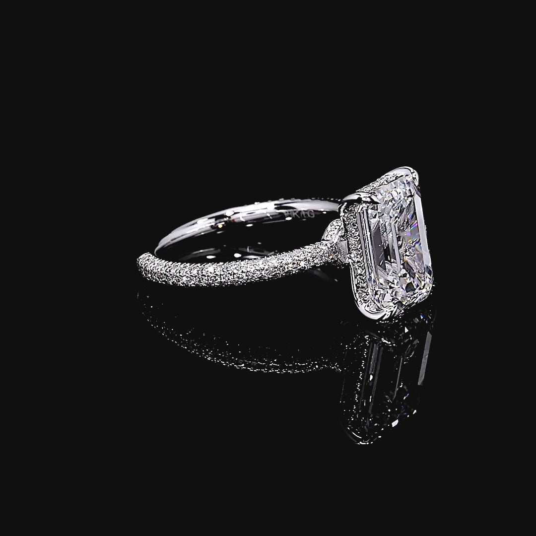 Seraphina Solitaire Engagement Ring in 14K White Gold