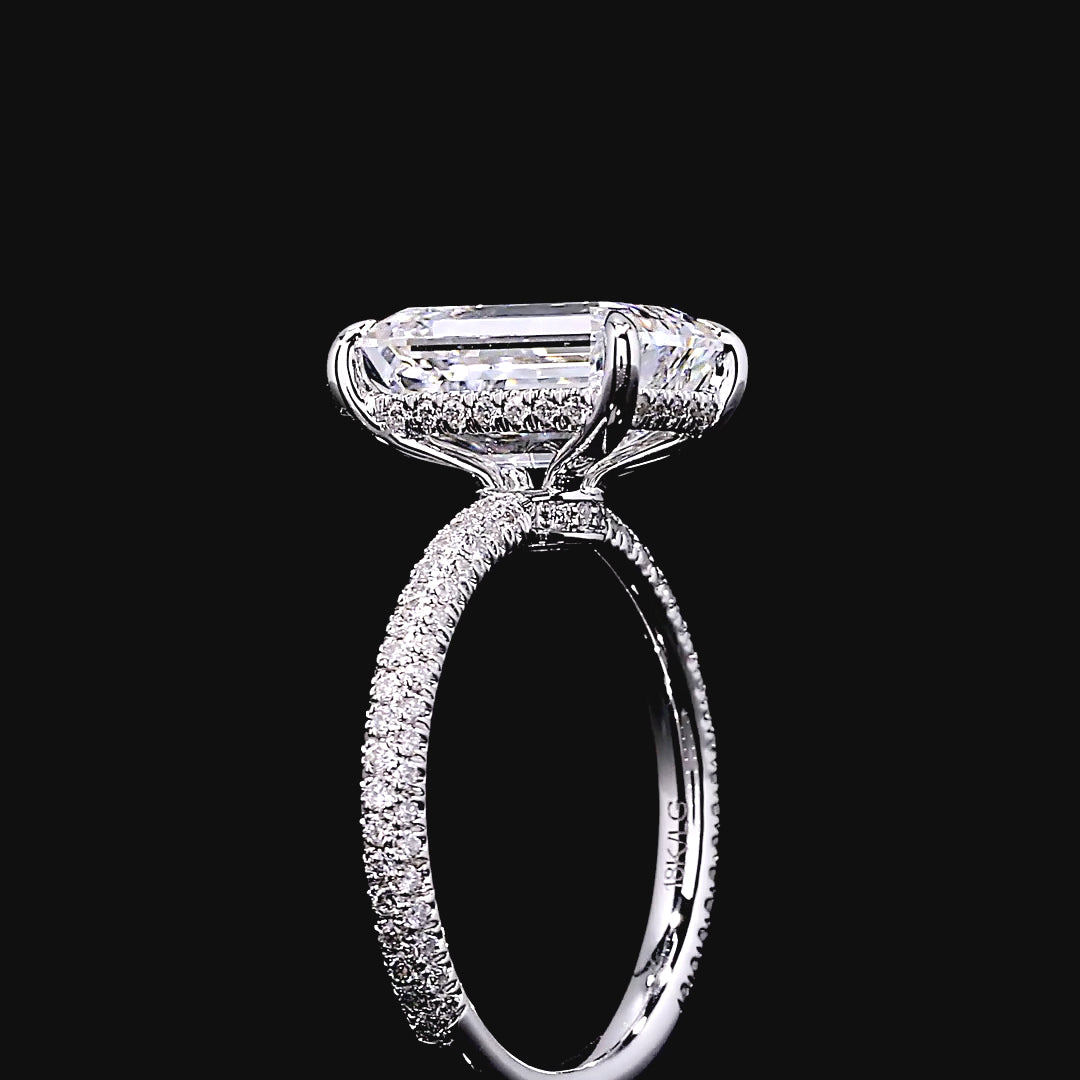 Seraphina Solitaire Engagement Ring in 14K White Gold