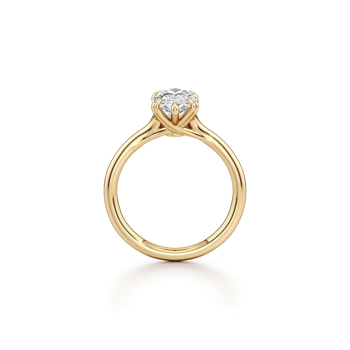 Vesper Marquise Cut Plain High-Polish Band