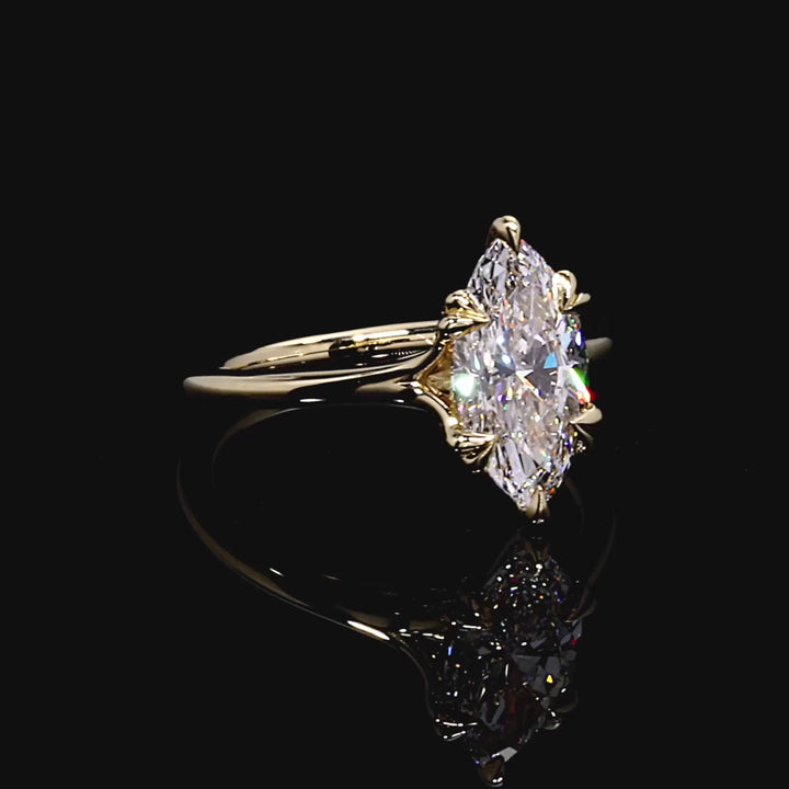 Vesper Marquise Cut Plain High-Polish Band