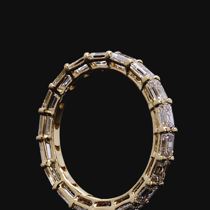 Sophia Large Emerald Eternity Wedding Band