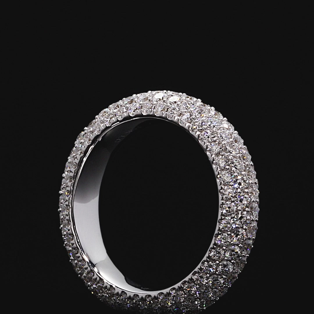 Scarlett Five-Row Eternity Wedding Band