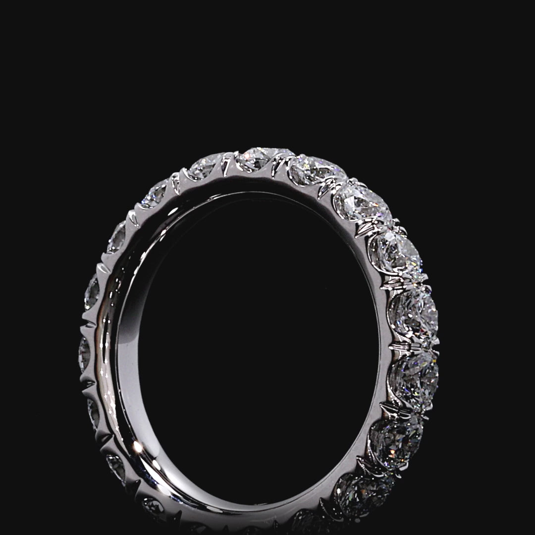 Clara Large Diamond Eternity Wedding Band