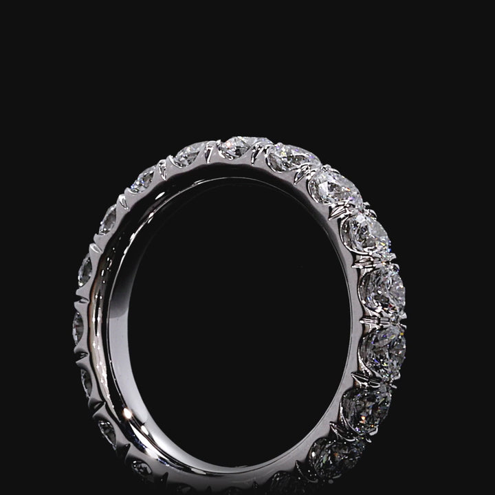 Clara Large Diamond Eternity Wedding Band