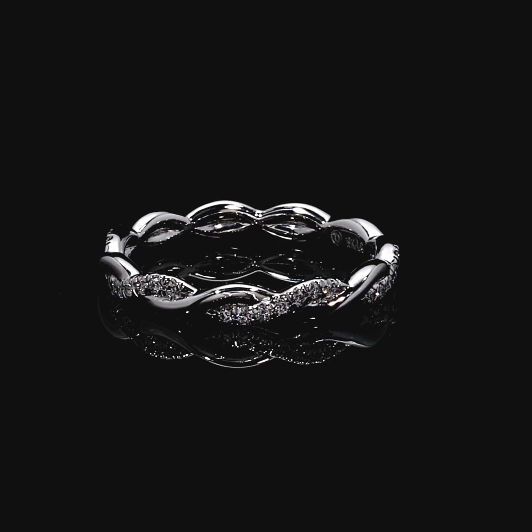 Laurel Wedding Band – Twisted Two-Strand