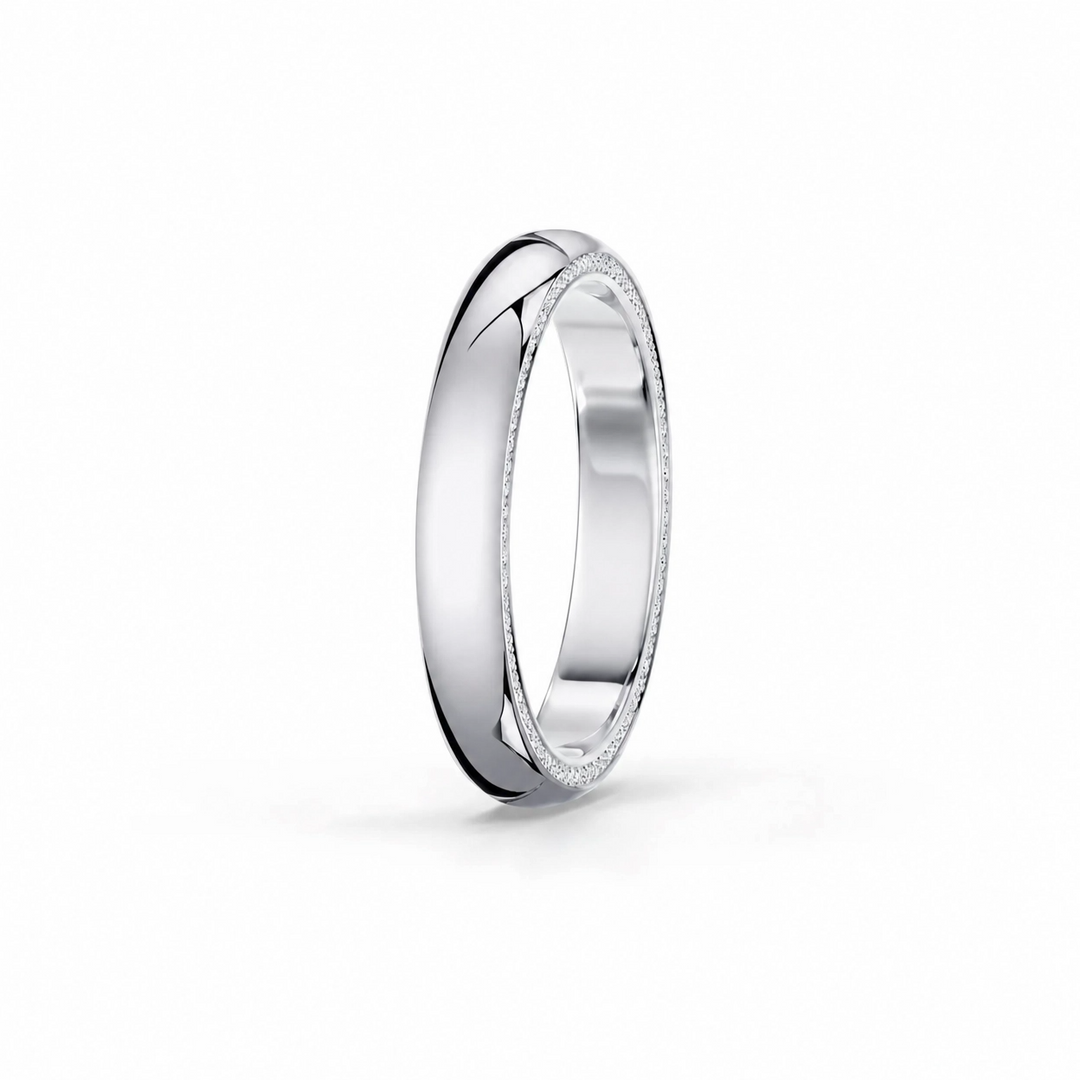 Whisper Wedding Band – High-Polish Domed