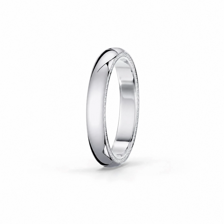 Whisper Wedding Band – High-Polish Domed