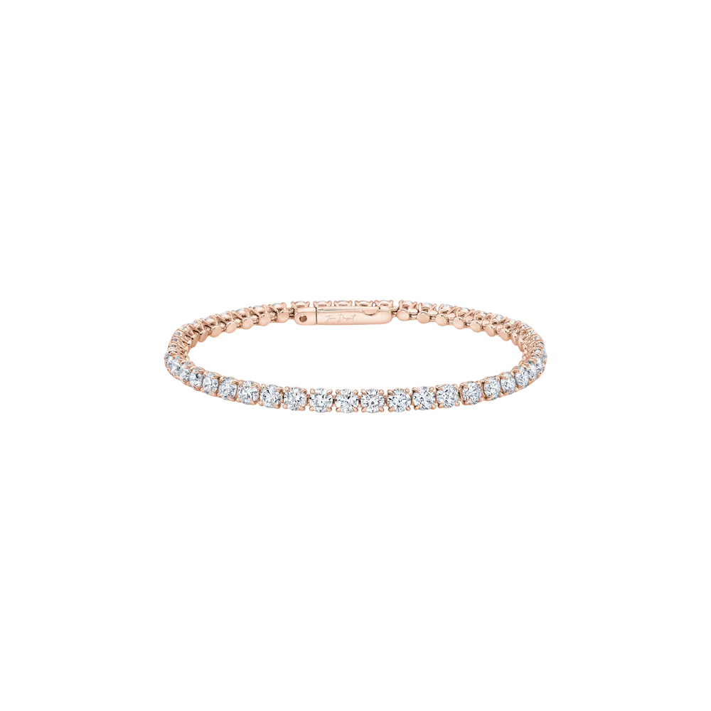 Signature Round Cut Diamond Tennis Bracelet