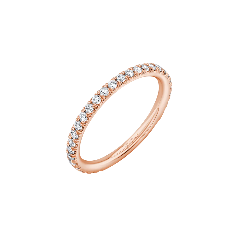 Clara Single Row Pavé Wedding Band