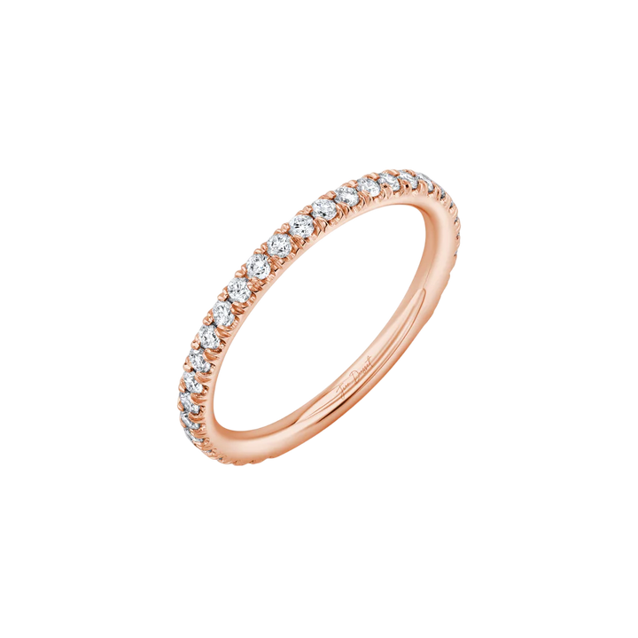 Clara Single Row Pavé Wedding Band