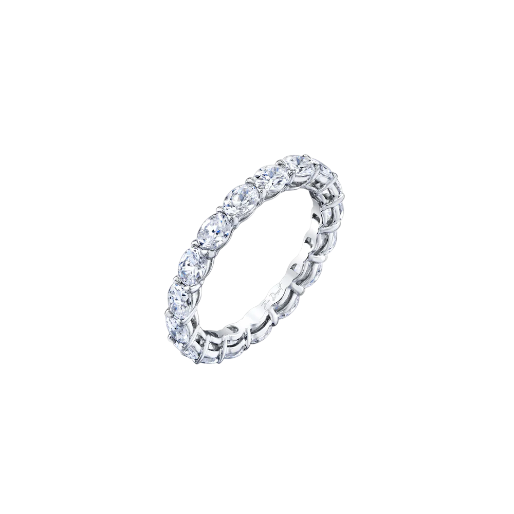 Sophia Wide-Set Oval Eternity Wedding Band
